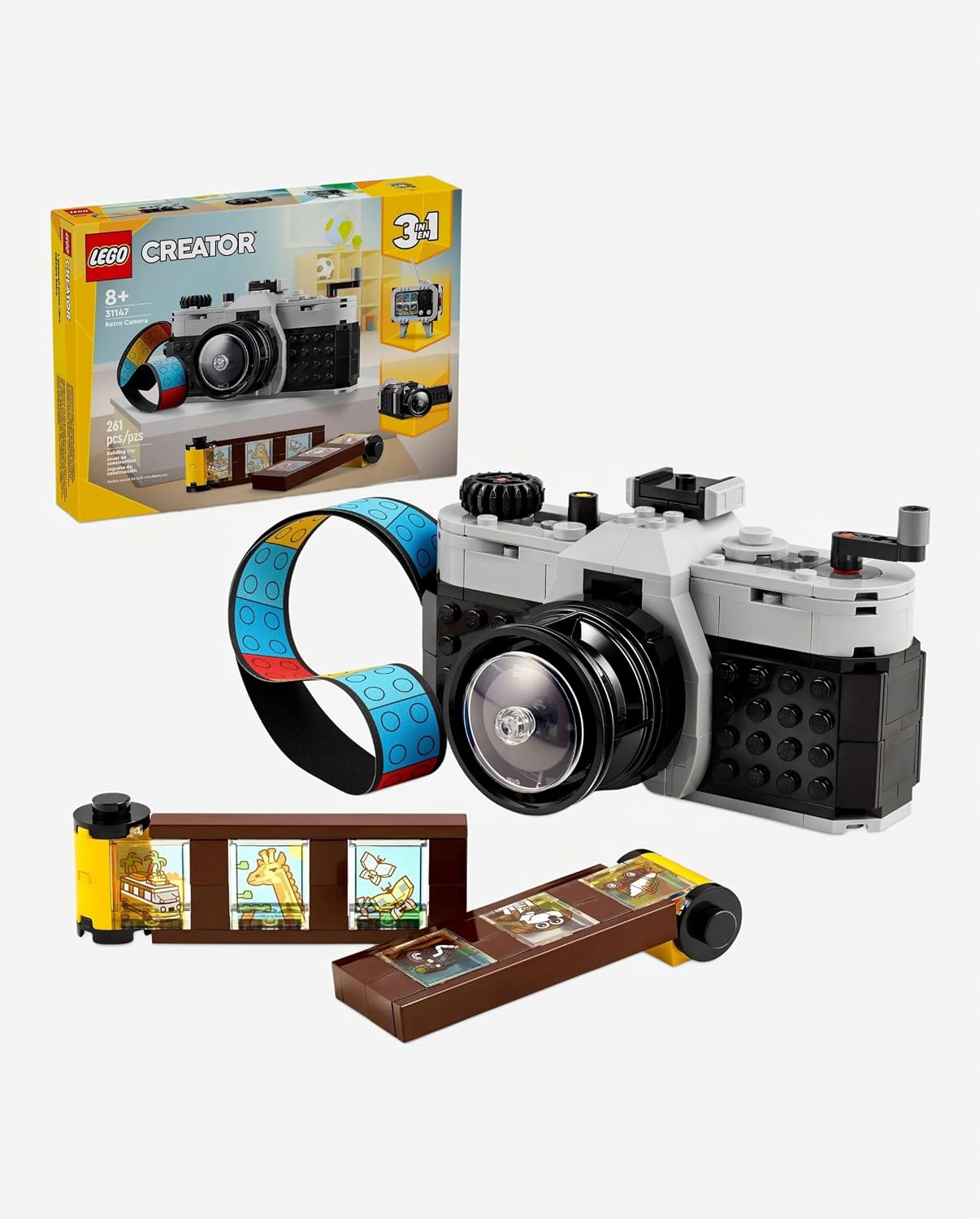 LEGO Creator 3-in-1 Retro Camera Building Toy (31147) — authentic vintage gift collectible
